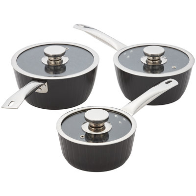 Judge Evertough, 3 Piece Saucepan Set, Non-Stick