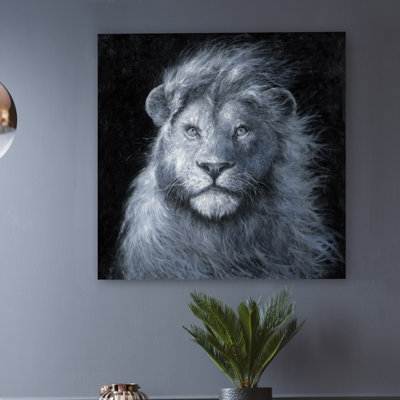 " Seasoned King Lion " Painting Print