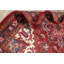Tapis en laine rouge 5 pi 1 po x 6 pi 2 po one-of-kind à la main-noué la new age heriz Sirmans
