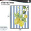 «Lemon Blossom» sur rayures bleues, estampe numérique, conception de Lanie Loreth-130746825-130746830
