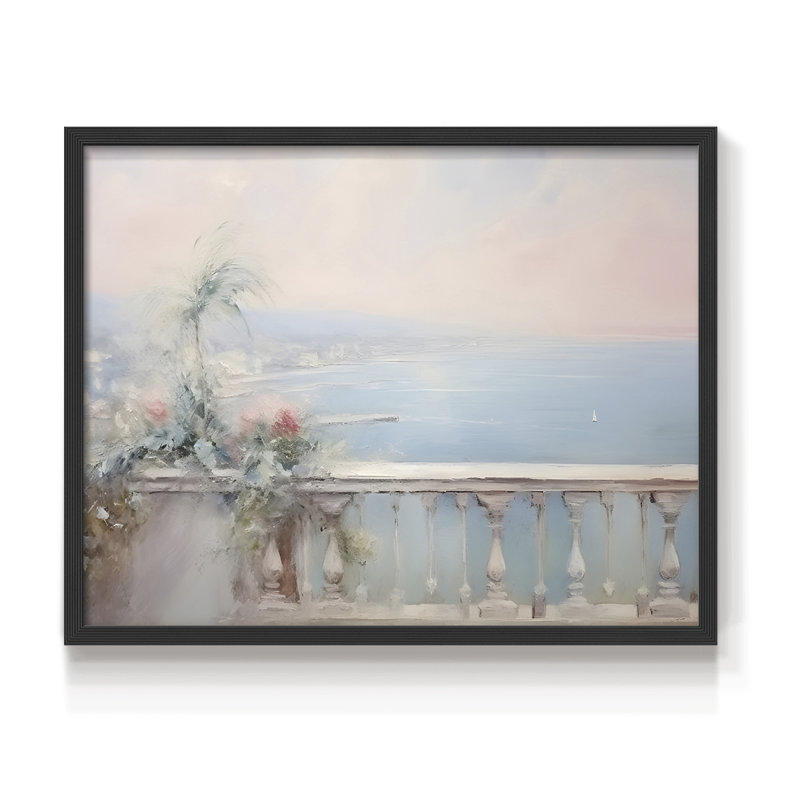 Paysages rétro-DLIX - reproduction encadrée, H 11 po x l 14 po, Noir