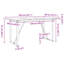 vidaXL Dining Table O-Frame Solid Wood Pine and Steel-105676048