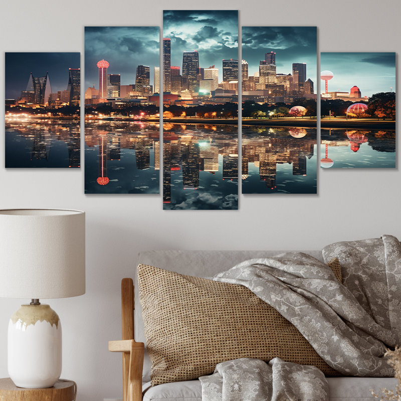 «Dallas Beautiful Cityscape Spot I», 5 pièces