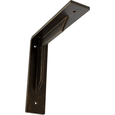 2"W x 8"D x 8"H Stockport Steel Bracket, Antiqued Brass