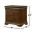 Table de chevet 3 tiroirs avec ports USB