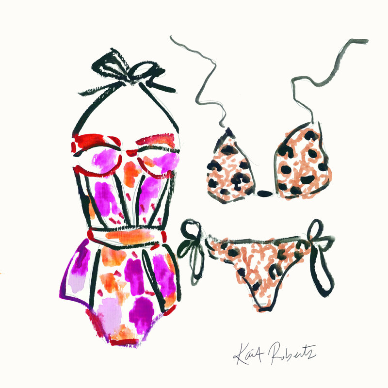 «Holiday Ready» par Kait Roberts - reproduction imprimée, L 12 po x H 12 po, Non, Toile tendue