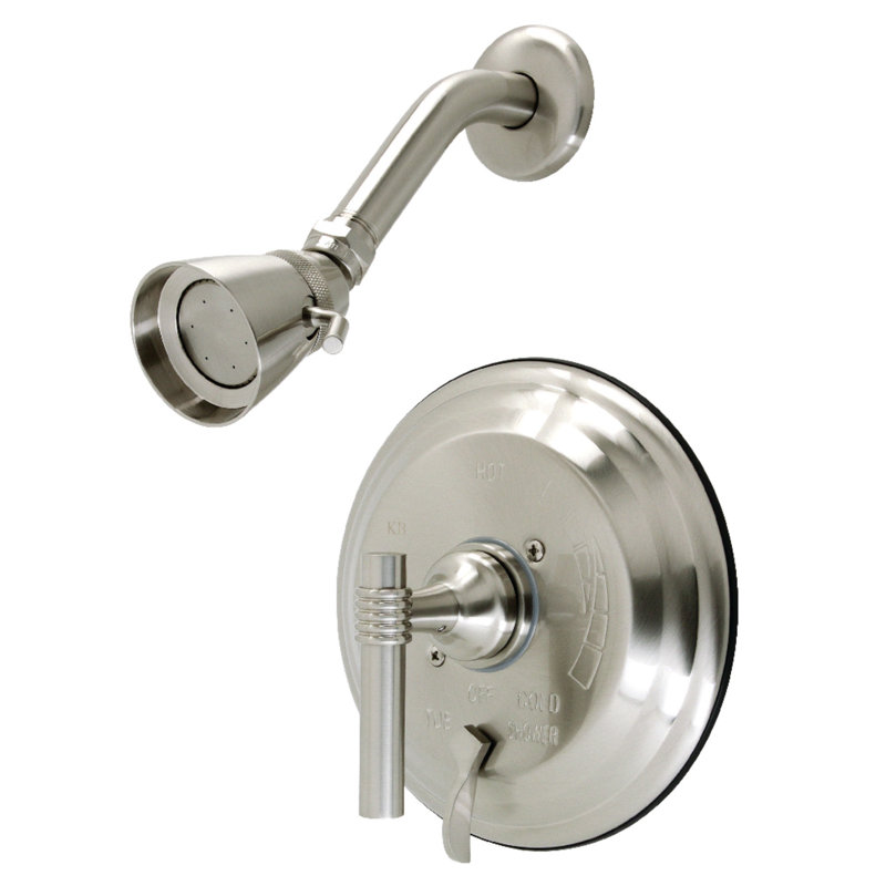 Kingston Brass Single-Handle Pressure Balanced Shower Faucet, Brushed Nickel