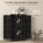 Kitchen Pantry Cabinet Storage Cabinet with Adjustable Shelves Black