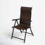 Fauteuil inclinable rotin en osier, brun