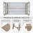 Outdoor Patio Aluminum Rectangular Dining Table-153929879