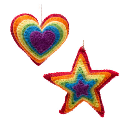 4'' Fabric Shatterproof Hanging Figurine Ornament