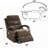 Jea Power Recliner With Stand Lift, Heating And Massage, Brown Chenille-126274903