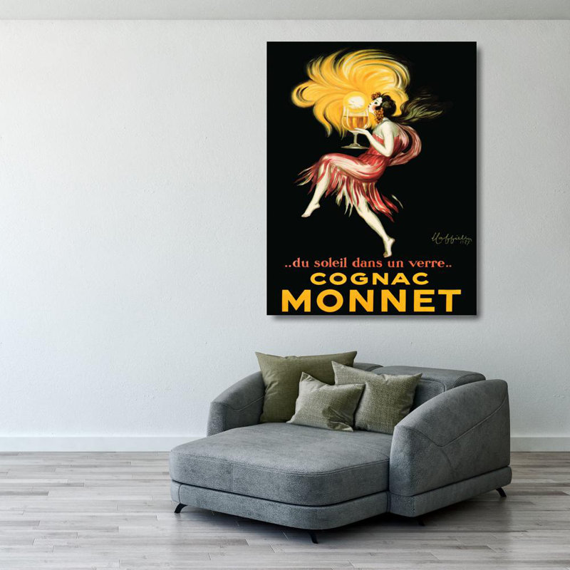 Cognac Monnet, 37" H x 28" W