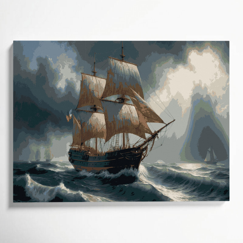 Art mural sur toile Coastal Maritime Legacy, 11" H x 14" W