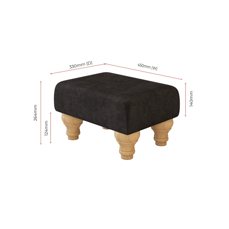 Autryville Wood Turned Leg - Plush, Natural, Velvet, Jet Black