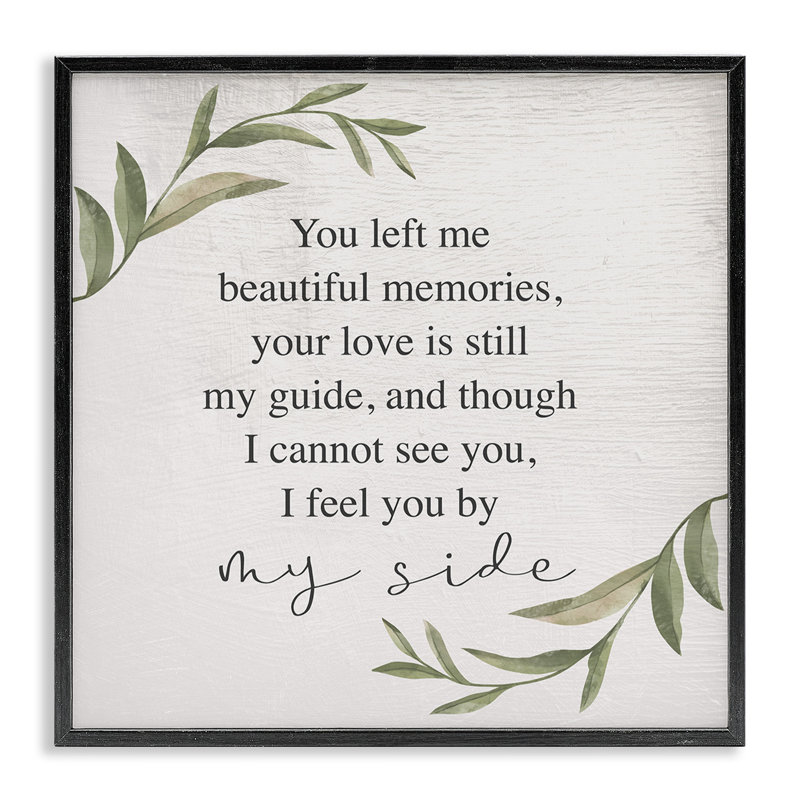 You You Me Me Beautiful Memories Weeping Inspiration Expression, H 12 po x l 12 po, Giclée encadrée noir minuit