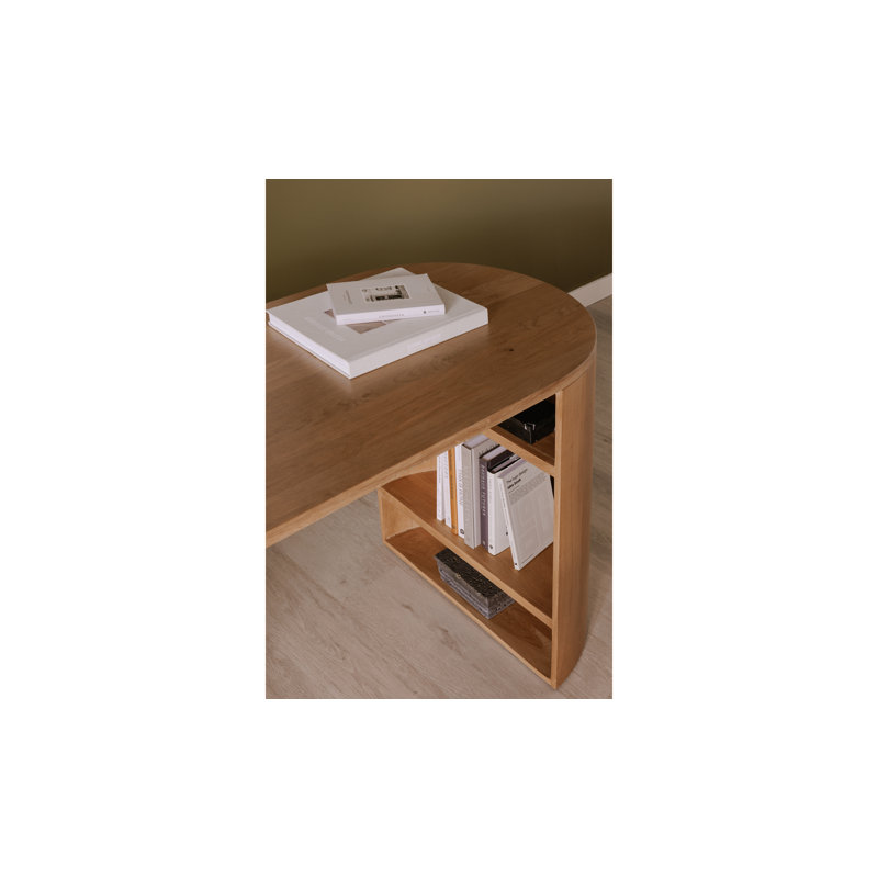 Element Oval Solid Wood Writing Desk