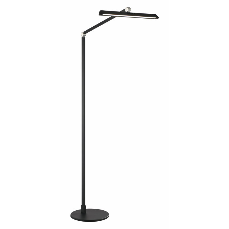 Lampe sur pied à DEL Amareion au fini charbon