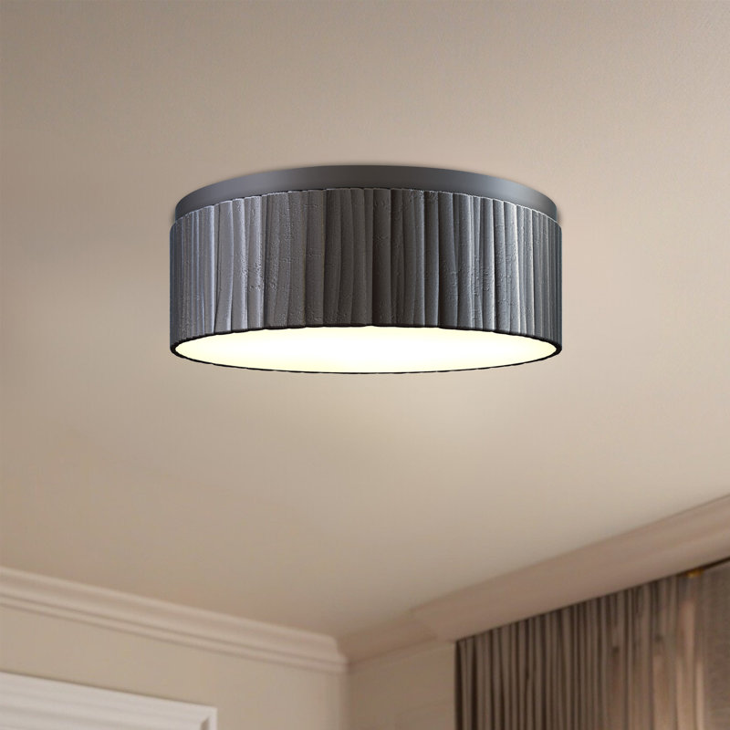Kensington 1 - Light LED Flush Mount, Urban Bronze, Urban Bronze/White