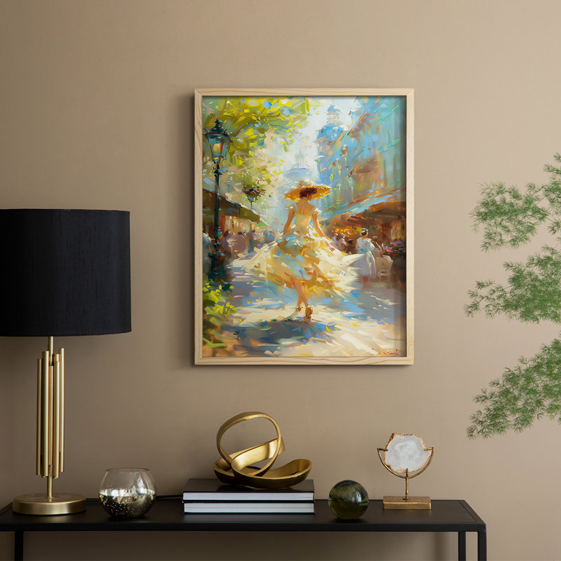 Reproduction encadrée WOMEN Series cmxxv - bois massif, Naturel, H 11 po x l 9 po