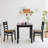 Zida Solid Wood Modern Upholstered Ladder Back Side Chair Set of 2-1925006908