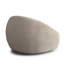 Chaise d'appoint pivotante en faux alpaga Lena