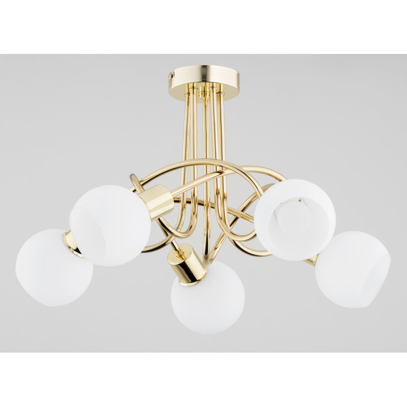 Bakasura Glass Semi Flush Mount