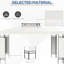 Auvent de pavillon blanc crème 10 pi x 13 pi - Double toit pour patio, jardin, pelouse, cour avec auvent, pour utilisation