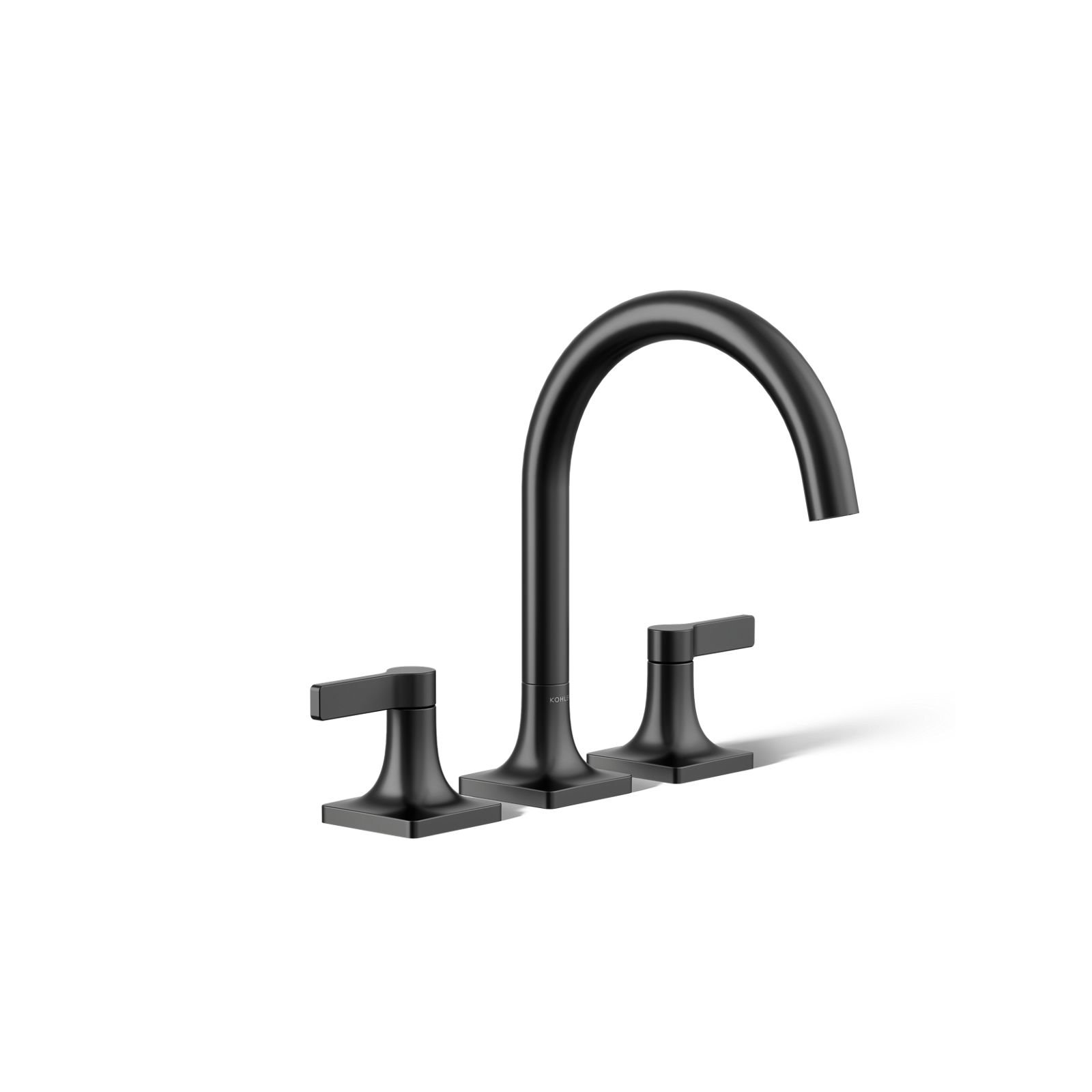 Deck Mounted Bath Faucet, Matte Black
