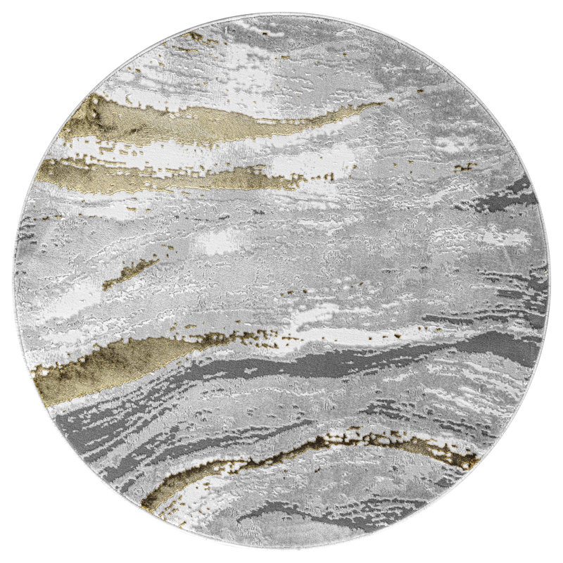 Solid Colour Area Rug, Round 120 cm