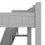 Lit simple superposé au dessus d'un lit double avec escalier de rangement, lit gigogne, tablettes de rangement, cadre de lit superposé avec éclairage à DEL et USB pour enfants-717020726