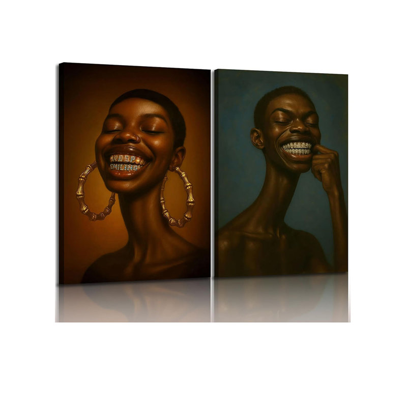 2 Piece Wrapped Canvas Wall Art, 60cm H x 40cm W