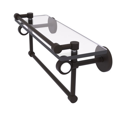 Margolis Glass Bracket Shelf with Towel Bar