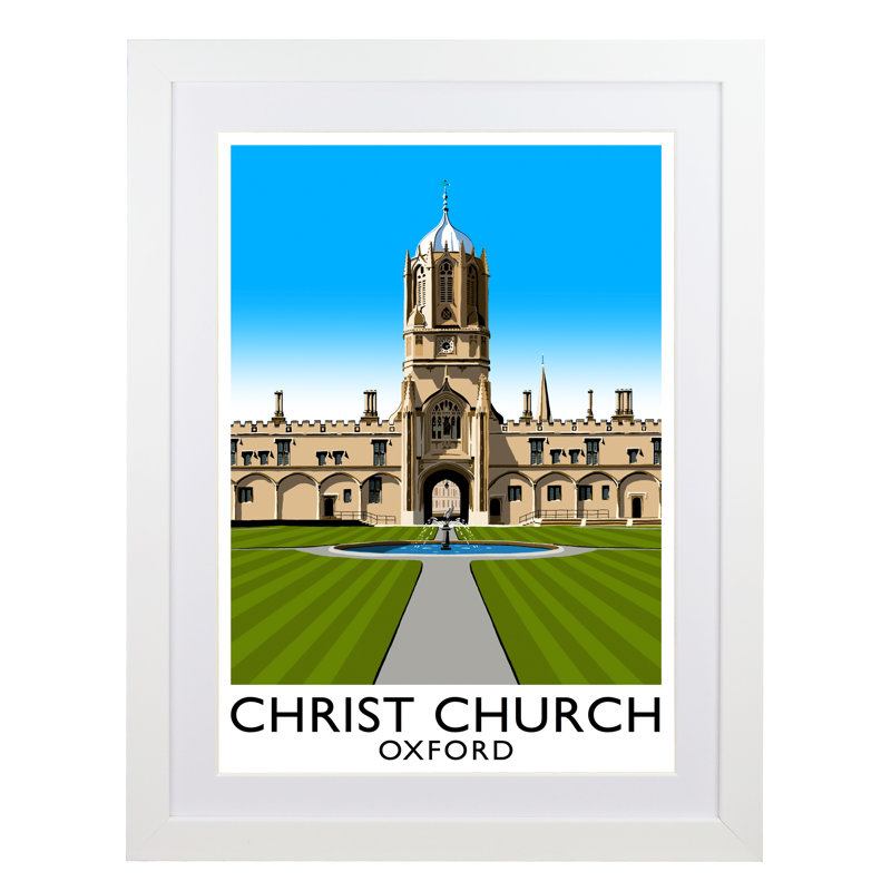 Richard O'Neil - Single Picture Frame Print, White Wood Frame, 43.5 cm H x 33.5 cm W x 2.2 cm D
