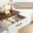 RosaRio Farmhouse Dresser With 4-tier Drawers & Sturdy Structure