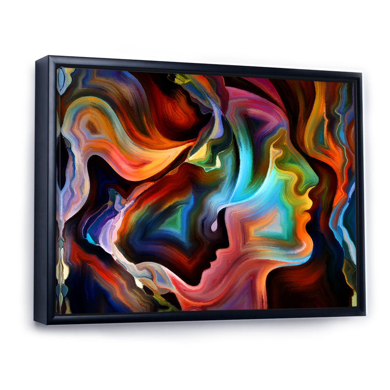 «Realms of Inner Iii», reproduction sur toile flottante, H 8 po x l 12 po x P 1 po, Cadre noir