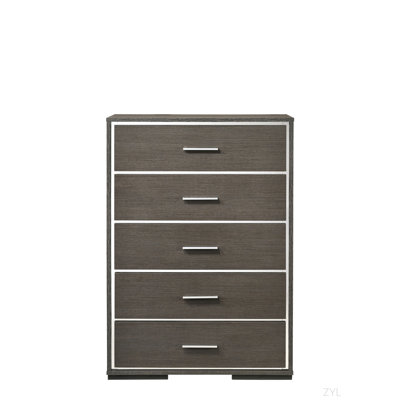 Commode à finition chêne gris