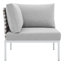 Ensemble de sièges de patio en aluminium à tissage panier 8 pièces Harmony par Modway-58125783-58125781