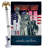 Double Sided 40'' H x 28'' W Polyester Flag Set