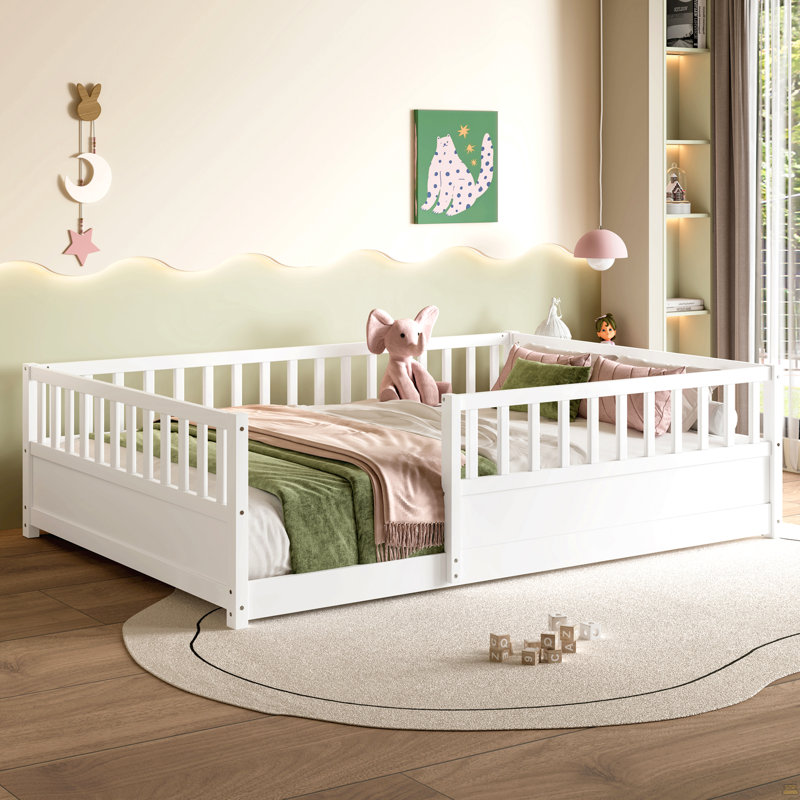 Lit double pleine grandeur, Blanc, Lit double