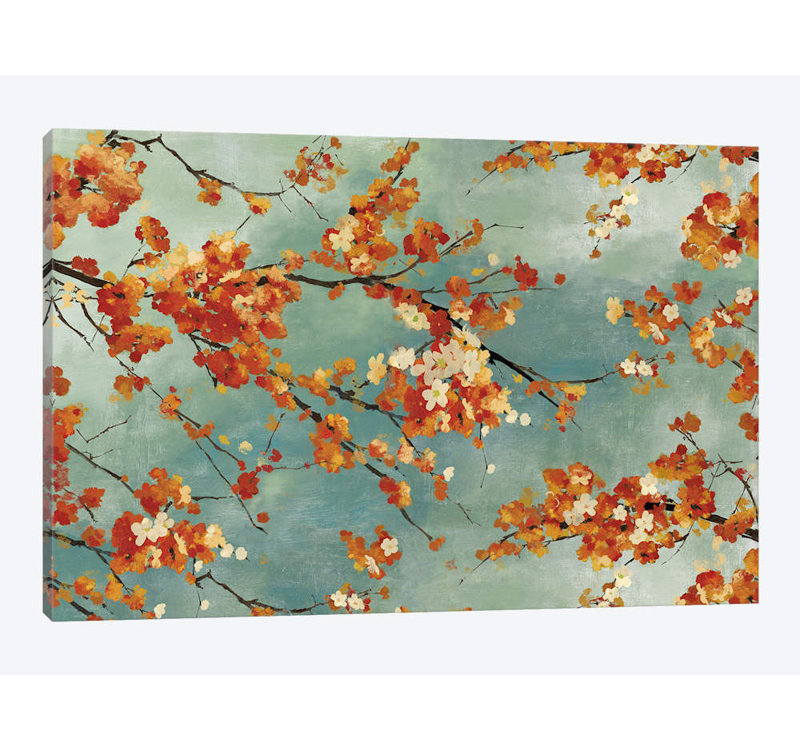 «Orange Blossom» par PI Studio - Estampe numérique sur toile tendue avec châssis, H 40 po x l 60 po x P 1,5 po, Toile tendue