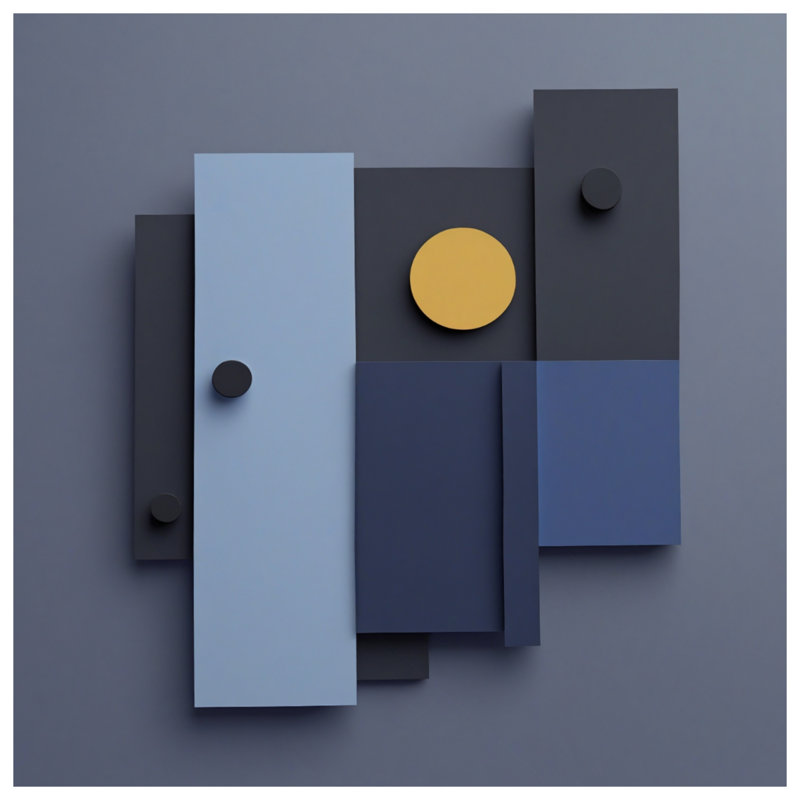 Couvre-lit matelassé à motif géométrique bleu jaune toutes tailles, Grand lit