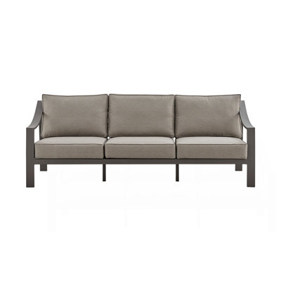 Umbriax Aluminum Outdoor Sofa In Brown