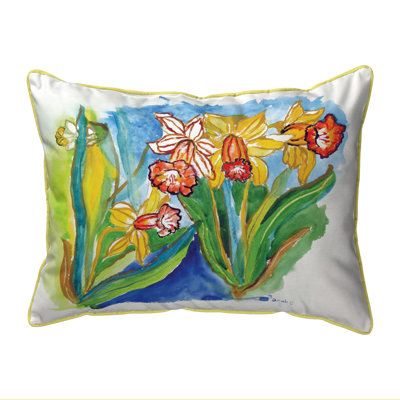 Daffodils Outdoor Rectangular Pillow Cover & Insert