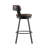 Nicks Swivel Upholstered Faux Leather Counter Stool-248448587-248448588