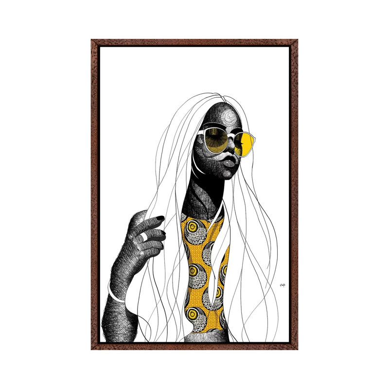 Baked by Ohab TBJ - Print on Canvas, 101.6cm H x 66.04cm W x 3.81cm D, Classic Brown Wood Floater Framed