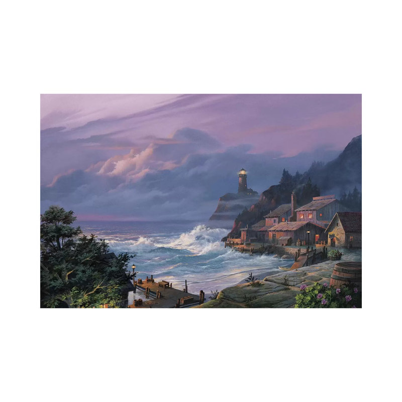 Sunset Fog by Michael Humphries - Wrapped Canvas Print, 20.32 cm H x 30.48 cm W