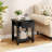 1 PCS Nightstand with Drawer 3-Tier Modern Bedside Table with Open Shelf Storage for Bedroom Black-1281531440-1281531441