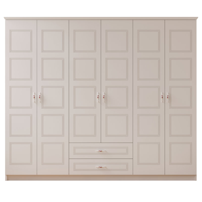 Anamia 6 Door Manufactured Wood Wardrobe