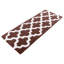 Tapis de salle de bain en coton 24 po x 60 po avec motif de treillis et base antidérapante Freida - lavable à la machine-900766704